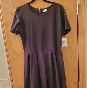 2xl black Amelia lularoe dress nwt